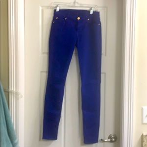 Seven for All Mankind Blue Skinny Jeans